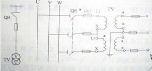 計量中，電壓互感器VV接線的特點